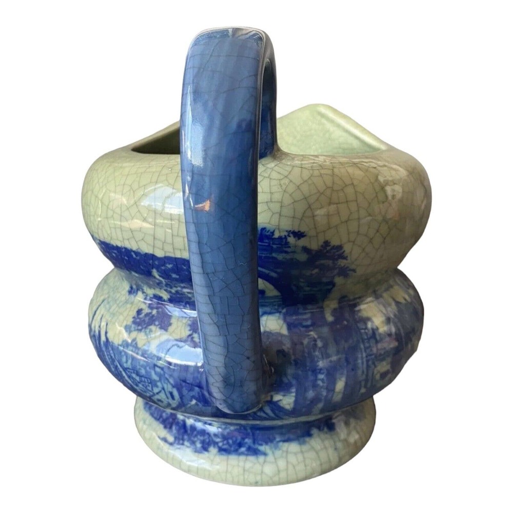 Vintage China Blue Vase, Fine Porcelain Made Exclusively For Seymour‎ Mann - Picture 4 of 8